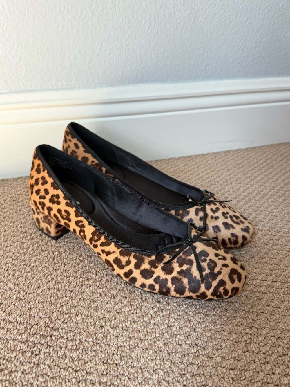 Birdies Ballet Flats Size 10 Leopard Calf Hair